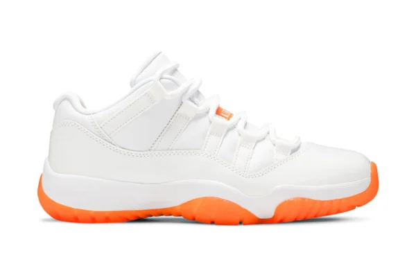 The Wmns Air Jordan 11 Retro Low 'Bright Citrus', 100% design accuracy replica shoes. Double protection box Returns are accepted within 14 days.