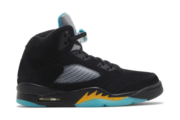 The Air Jordan 5 Retro 'Aqua', 1:1 top quality reps shoes. Material and shoe type are 100% accurate.