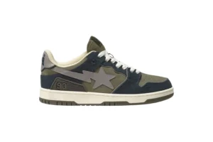 Bape Sk8 Sta 'Army Green Dark Blue' REPS Sneakers 1H80191019