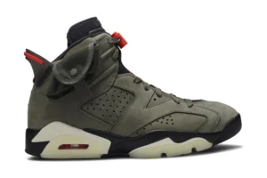 The Reps Travis Scott x Air Jordan 6 Retro 'Olive', 1:1 top quality reps shoes. Returns within 14 days. Shop now!