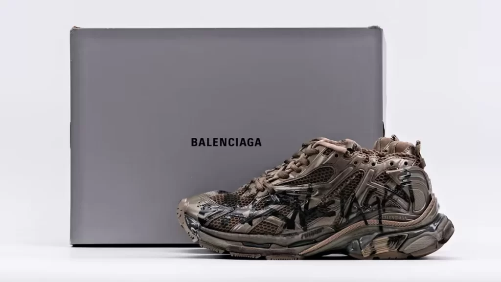 Replica Balenciaga Runner Brown Graffiti Reps Shoes