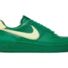 The AMBUSH x Air Force 1 Low 'Pine Green' rep shoes showcase a bold pine green colorway, complemented by unique design elements from AMBUSH.