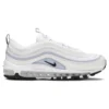 The Air Max 97 'Ghost' replica shoes classic silhouette is modernized with its signature wave-pattern upper and full-length Air cushioning.