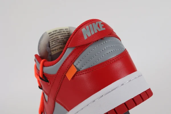 off white x dunk low university red replica 7